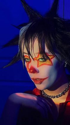 Salina Killa Clown, Salina Killa, Star Clown, Throwback Photos, Show Makeup, Anime Makeup, Face Art Makeup