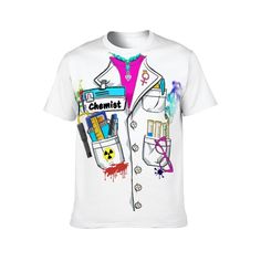 Women Science Chemistry Lab Coat T-shirt, Women In Science Shirt, Woman Chemistry Teacher Lab Coat Costume Unisex All Over Print T-Shirt from Funanimagraphics. * [Material]: Polyester * [Print Technology]: Digital print * [Print Position]: All over print * [Type]: Crewneck T-shirt * [Occasion]: Basic T-shirt of casual style, suitable for any usual occasion. * [Care Instruction]: Hand wash or machine wash. About this Item * Quality workmanship Selected high-quality fabrics, soft, comfortable, and Chemistry Lab Coat, Lab Coat Costume, Women In Science, Women Science, Chemistry Lab, Science Shirts, Chemistry Labs, Chemistry Teacher, Science Chemistry