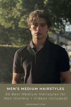 Top 50 Medium-Length Hairstyles for Men: Featuring Galleries and Videos | 50 of the Best Medium Hairstyles for Men (Gallery + Videos Included) Men Medium Hairstyles Straight, Men’s Hair, Short Hair Fade, Medium Hairstyles For Men, Hair Styles For Men, Haircut Medium Length, Mens Haircuts Straight Hair, Fade Undercut, Mens Medium Length Hairstyles