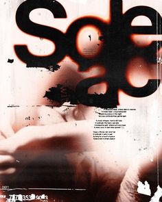 a poster with the words sos on it