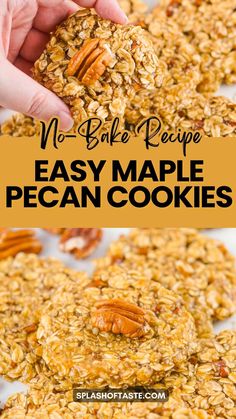 no bake recipe made with maple pecan cookies