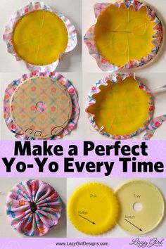 how to make a perfect yo - yo every time with paper plates and napkins