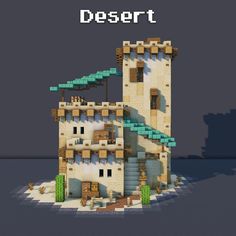 Minecraft Interior Ideas, Sand House, Desert House