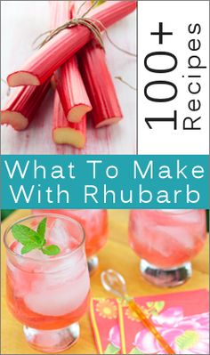 what to make with rhubarb and how to use it for cocktails