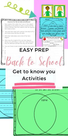 the back to school activity pack with text overlay