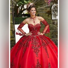 Daughter Worn Dress For Sweet 16 Only For 1 Hour. Size 20 Women - Strap Was Added To Inside Of Dress To Fit Tighter Dress Is Red Very Beautiful . Will Also Provide The Hoop Skirt For Dress. Dress Has A Red Shaw/ Straps. Purchase Dress 1/2024 Red Sweetheart Neckline Dress For Quinceanera, Red Fitted Dress For Quinceanera, Fitted Red Quinceanera Dress For Gala, Red Quinceanera Dress With Fitted Bodice For Gala, Red Ball Gown With Fitted Bodice For Quinceanera, Red Quinceanera Dress With Fitted Bodice For Wedding, Red Quinceanera Dress With Fitted Bodice, Elegant Red Quinceanera Dress For Gala, Red Fitted Bodice Quinceanera Dress For Party