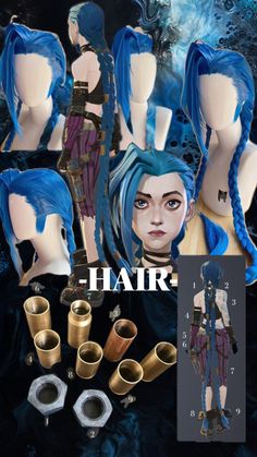 For customization wig/lace Cosplay League Of Legends, Blueprint Art, Lil Sister, Cartoon Tv Shows, Cosplay Tutorial, Harley Quinn Cosplay