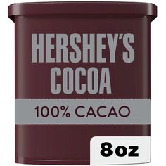 hershey's cocoa canister with the label on it