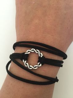 Karma Bracelet 266 friendship faith cuff by enjoywelrydesign Bracelet En Cuir Diy, Bracelets Bff, Cuff Bracelets Diy, Bracelet Photo, Karma Bracelet, Suede Bracelet, Diy Leather Bracelet, Bff Bracelets, Cotton Bracelet