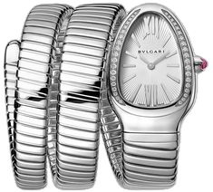 Serpenti Tubogas Watch, Bulgari Watch, Bvlgari Serpenti, The Serpent, Diamond Quartz, Fine Watches, The Snake, Watches Jewelry, Jewelry Creation