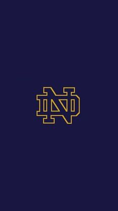 the letter n is made up of lines and letters in gold on a blue background