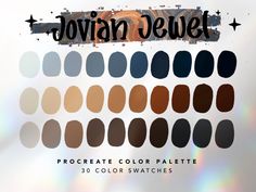 the color swatches for jovani dewt are all different colors and sizes, but they