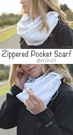 the zippered pocket scarf is genius