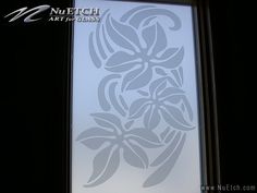 an image of a frosted glass window in the dark