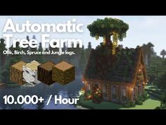 an image of a tree farm with lots of trees on it and the words automatic tree farm