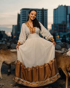 Golden Brown Shimena Beauty: A Gorgeous Habesha Dress with Menen Fabric and Tilf Chain Design, Habesha Kemis, Eritrean dress, ሀበሻ Traditional Beige Dresses For Eid, Beige Dresses With Traditional Drape For Festivals, Gold Embroidered Dresses For Traditional Ceremonies And Festivals, Traditional Beige Floor-length Dress, Traditional Gold Kaftan For Festivals, Beige Dress With Pallu In Traditional Drape, Traditional Gold Dresses For Festive Occasions, Traditional Gold Festive Dresses, Beige Dress With Pallu