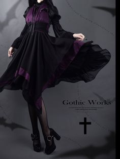 Like a mysterious and elegant queen. A dress and gothic blouse with a distinctive design that allows the skirt to hang down. The dress that boldly shows off her shoulders goes perfectly with the high neck lace blouse. Wear it with elegance that will make her feel special. 
 
 
 Item 
 
 One Piece 
 Blouse 
 
 
 
 Size 
 
 
 One Piece 
 
 S size 
 
 Length: 120cm 
 Bust: 86cm 
 Waist: 68cm 
 
 M size 
 
 Length: 120cm 
 Bust: 90cm 
 Waist: 72cm 
 
 L size 
 
 Length: 120cm 
 Bust: 94cm 
 Waist: 7 Gothic Long Sleeve Halloween Vintage Dress, Gothic Long Sleeve Vintage Dress For Halloween, Halloween Gothic Long Sleeve Vintage Dress, Gothic Dresses With Lace Patchwork, Gothic Style Dress With Lace Patchwork, Gothic Long Sleeve Vintage Dress For Costume, Gothic Fitted Vintage Dress For Costume Party, Halloween Victorian Party Dress Fitted, Fitted Victorian Dress For Halloween Party