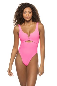 Waikiki One Piece Swimsuit | Everything But Water Swim Style, Melissa Shoes, Swim Fashion, Tote Handbag, Ribbed Fabric, Scoop Neckline, One Piece Swimsuit, Bathing Suits