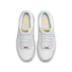 Whether you're a hooper, skater or just love kicks, the Dunk Low has been a favorite for many athletes for decades. Pastel and iridescent accents bring colorful energy to the subtle paisley pattern, while the rubber sole gives grip and traction. It's time to play.Upper ages to soft perfection and features real and synthetic leather for durability.Soft foam midsole gives you lightweight cushioning.Rubber outsole with hoops pivot circle adds durable traction and heritage style.More Details Classic Preppy Shoes, Nike Model, Nike Models, Cute Nike Shoes, Nike Sb Dunks Low, Sb Dunk Low, Cute Nikes, Nike Sb Dunks, Sb Dunk