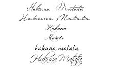 the different types of calligraphy written in cursive writing