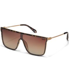 From Quay Australia&#x2C; the Unisex Nightfall Remixed Shield Polarized Sunglasses features:Combination frameShield shapeNot Rx ableStandard solid lens Non-polarizedApprox. 49mm height - 18mm nose gap - 145mm temple lengthImported. Quay Nightfall Sunglasses, Fashion 2023 Summer, 2023 Summer Fashion, Quay Sunglasses, Quay Australia, Tortoise Sunglasses, Shield Sunglasses, Bedroom Lighting, Dillard's