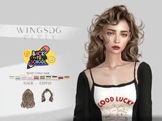 an image of a woman with curly hair for the game wingsdg style hairstyle