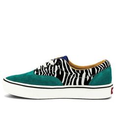 Vans ComfyCush Era 'Zebra' VN0A3WM9VWT (SNKR/Stripe/Unisex) Zebra Print Vans, Tide Pools, Vans Shop, Fashion Performance, Stylish Sneakers, Perfect Pair, Your Perfect, Sneakers