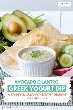 Greek Yogurt Dip Greek Yogurt Dip, Yogurt Dip, Creamy Dip, Greek Yogurt, Cilantro, Yogurt, Dip, Avocado