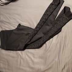 Women's Size Xxl Joy Lab From Target Black Leggings. Corset Lace Detail Down Both Legs. Hidden Front Waistband Pocket. Heavy Weight Fabrication. Excellent Used Condition (New Without Tags). Corset Lace, Heavy Weight, Black Leggings, Colorful Leggings, Lace Detail, Jumpsuits For Women, Pant Jumpsuit, Lab, Target