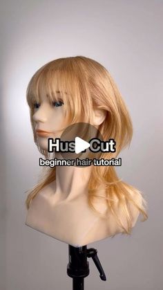 How To Style A Hush Cut, How To Cut Hush Cut At Home, Diy Hush Cut, Hush Cut Medium Length, Hushcut Haircut Medium, Wolfcut For Medium Hair, Hush Cut Short Tutorial