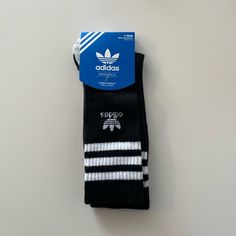 Moisture Wicking Socks From Adidas For Dry Feet! Socks Adidas, Moisture Wicking Socks, Adidas Socks, Over The Calf Socks, Soccer Socks, Basketball Socks, Adidas Soccer, Adidas Trefoil, Black Socks