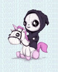 Cute Monsters Drawings, Doll Tattoo, Doll Drawing, Creepy Drawings, Commissioned Artwork, Halloween Drawings, Unicorn Art, Goth Art, Dark Art Drawings