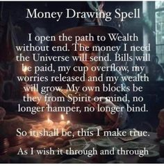 Money Drawing Spell, Wish Spell, Money Drawing, Prosperity Spell, Old Souls