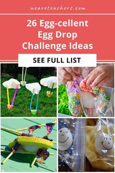 egg - cellent egg drop challenge ideas for kids to do with their own eggs