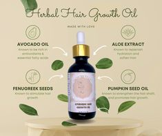 Hair Hack, Herbal Recipes, Hair Remedies For Growth, Pumpkin Seed Oil, Soften Hair, Fenugreek Seeds, Growth Tips