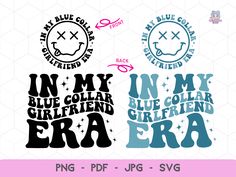 Blue Collar Girlfriend, Spoiled Girlfriend, Girlfriend Shirt, Girlfriend Shirts, Sticker Ideas, Couples Hoodies, Thank You For Coming, Girlfriend Gift