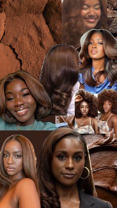 Hair Color For Dark Skin, Brown Hair Dye, Chocolate Hair, Ginger Hair Color, Black Hair With Highlights, Dyed Natural Hair, 4c Natural Hair, Hair Stylies, Hair Flip