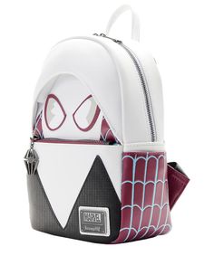 This Loungefly Marvel Spider-Man Spider Gwen Cosplay Double Strap Shoulder Bag features applique, embroidered, and printed details. Gwen Cosplay, Spider Man Spider, Spiderman Painting, Marvel Spider Gwen, Spider Girl, Spider Gwen, Girls Purse, Spiderman Art