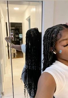 Island Twist, Quick Weave Hairstyles, Braids Hairstyles Pictures, Cute Box Braids Hairstyles, Braided Hairstyles For Teens, Protective Hairstyles Braids, Hair Done, Pretty Braided Hairstyles, Hairdos For Curly Hair