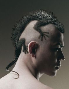 These 12 Amazing Designs Will Unleash And Inspire Your Creativity Lizard Haircut, Guerrilla Marketing, Hairstyling Products, Corte De Cabelo Masculino, Mens Cuts, Creative Hairstyles, Makati, Crazy Hair, Hair Art