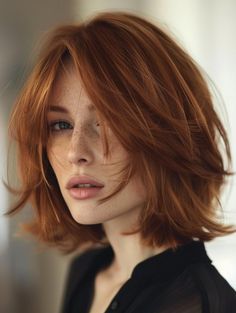 Discover the Versatile and Chic Layered Bob Haircut Bob Layers Bangs, Bob Layered Haircut, Waves With Bangs, Layered Short Bob, Textured Bob Haircut, Layered Bob Haircut, Winter Haircuts, Subtle Layers, Layered Bob With Bangs