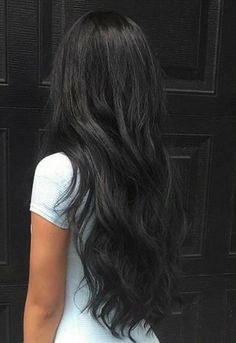 The Wet Look, Effortless Hair, Black Wavy Hair, Best Hairstyles For Women, Hairstyle Easy, Jet Black Hair