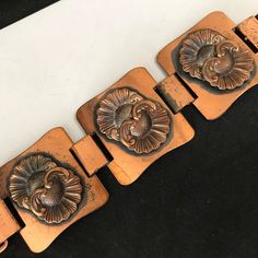 190.50 USD ❘❘❙❙❚❚ ON SALE ❚❚❙❙❘❘ Vintage 1960s Chunky Wide Copper Bracelet - Old Hollywood Mid Century Collectible Costume Jewelry In good vintage condition... has some normal copper type of age wear Copper ages differently to me but still has a very nice look to it. Measures: 7 1/2 inches long by 2 inches wide. Marked: none Dates: 1950's 1960's Shipped first class fully insured. Very nice addition to any collectible mid century collection. For more bracelets ......… Old Hollywood Glam, Copper Style, Statement Choker, Statement Choker Necklace, Hollywood Glam, Copper Bracelet, Vintage Vogue, Gorgeous Bracelet, Vintage Bracelets