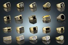 Mens Jewelry Rings Gold, Rings For Boys, Mens Jewelry Rings, Male Rings, Jewelry Rings Gold, Islam Guide, History Islam, Islam Symbol, Black Jewellery