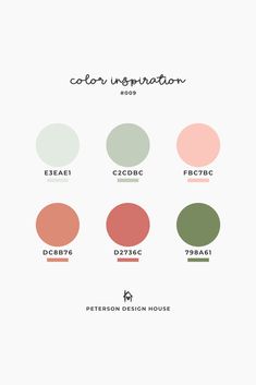 the color scheme for an interior design project