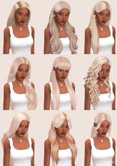 the different types of blonde hair for females