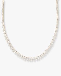 She shines, she’s unforgettable, and SHE’S AN ICON. With 2 rows of graduated flawless simulated diamonds the She’s an Icon Riviera Necklace is ready win a red carpet or a trip to the grocery store.DETAILS:
Tennis Necklace
Length: 18"
Stone Count: 230
Box Push Clasp
SKU: N6332
MATERIALS:
18k Gold Plated Over Brass
Stone: Simulated Diamonds Melinda Maria Jewelry, Melinda Maria, Pearl Necklace Earrings, Tennis Necklace, Blue Opal, Quality Jewelry, Grocery Store, Shop Necklaces, Chain Bracelet