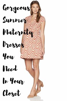 The best maternity dresses for summer for your parties or just hanging with the family.  Scroll to the end to see the simple hack to set you apart and make you look amazing! Pink Maternity Dress