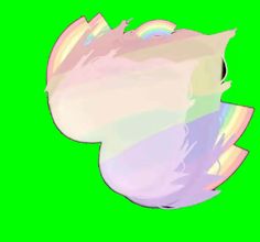 an abstract image of a cat on a green background