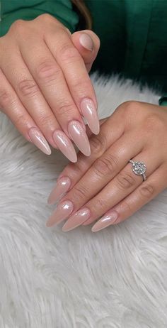 wedding nails, bridal nails, french manicure wedding, french tips nails brides, wedding nails brides, bride nails, wedding nail ideas Nude Chrome Nails, Dazzle Nails, Nude Chrome